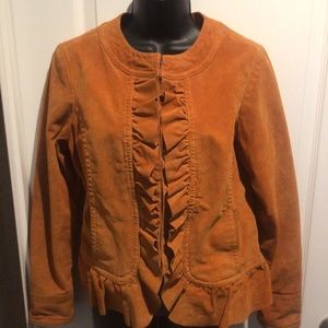 Prosper & Devine Orange 100% Leather Jacket - Size